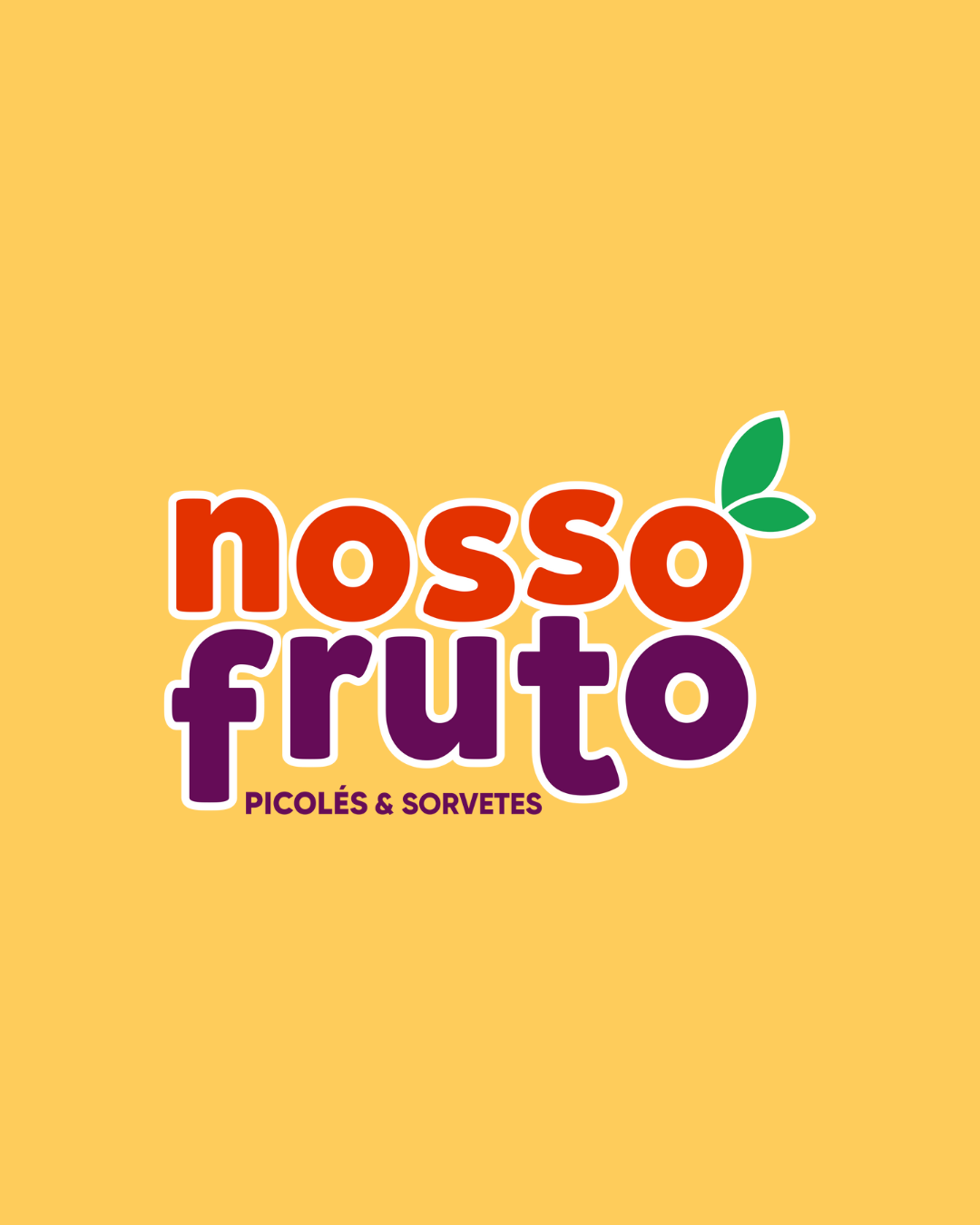 Logomarca Nosso Fruto — Picolés e Sorvetes
